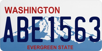 WA license plate ABE1563