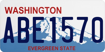 WA license plate ABE1570