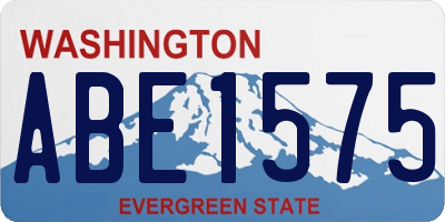 WA license plate ABE1575