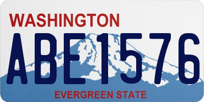 WA license plate ABE1576