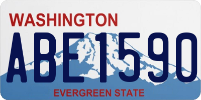 WA license plate ABE1590
