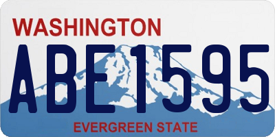 WA license plate ABE1595