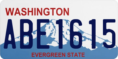 WA license plate ABE1615
