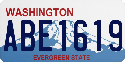 WA license plate ABE1619