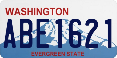 WA license plate ABE1621