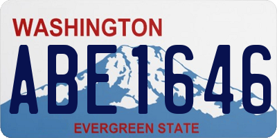 WA license plate ABE1646