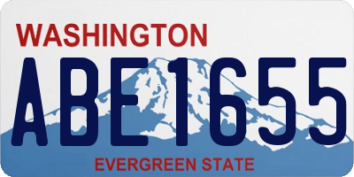 WA license plate ABE1655