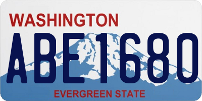 WA license plate ABE1680