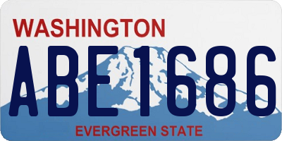 WA license plate ABE1686