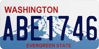 WA license plate ABE1746