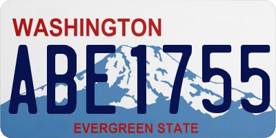 WA license plate ABE1755