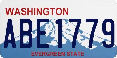 WA license plate ABE1779