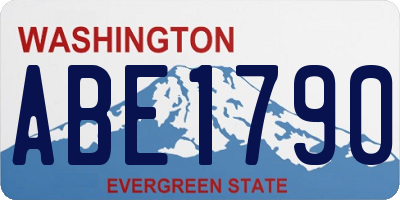WA license plate ABE1790