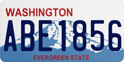 WA license plate ABE1856