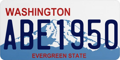 WA license plate ABE1950