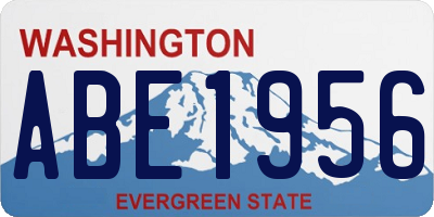 WA license plate ABE1956