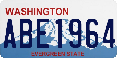 WA license plate ABE1964