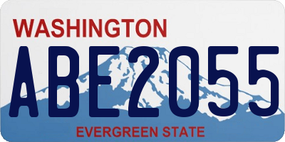 WA license plate ABE2055