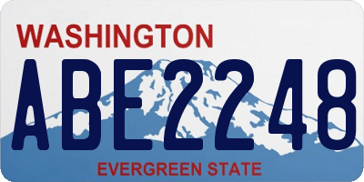 WA license plate ABE2248