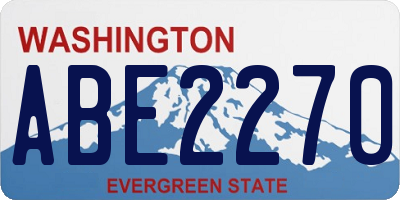 WA license plate ABE2270