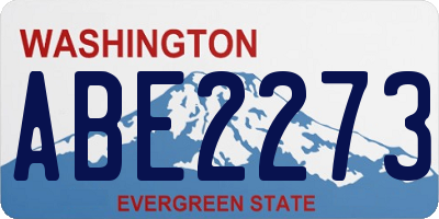 WA license plate ABE2273