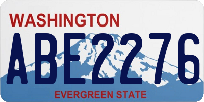 WA license plate ABE2276