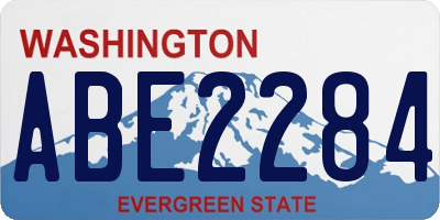 WA license plate ABE2284