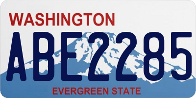 WA license plate ABE2285
