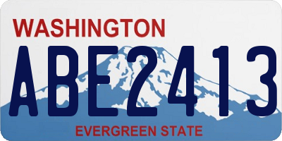 WA license plate ABE2413