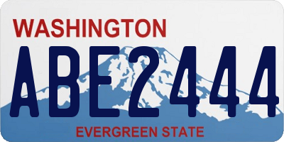 WA license plate ABE2444