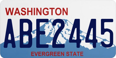 WA license plate ABE2445