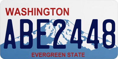 WA license plate ABE2448