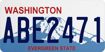 WA license plate ABE2471