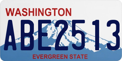 WA license plate ABE2513