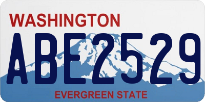 WA license plate ABE2529