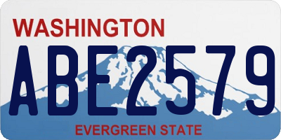 WA license plate ABE2579