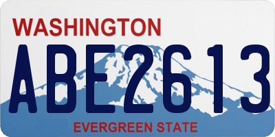 WA license plate ABE2613