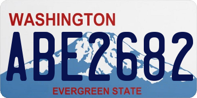 WA license plate ABE2682