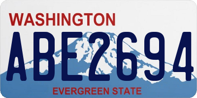 WA license plate ABE2694