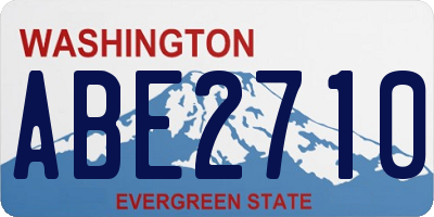 WA license plate ABE2710