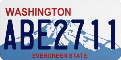 WA license plate ABE2711