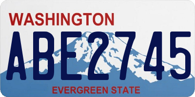 WA license plate ABE2745