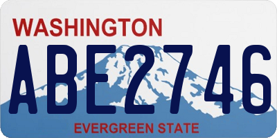 WA license plate ABE2746