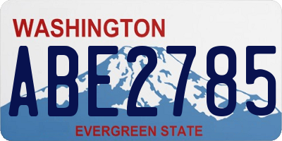 WA license plate ABE2785