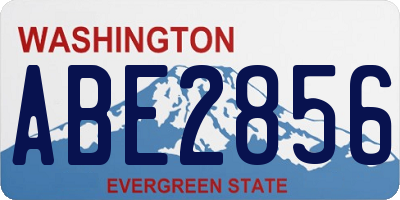 WA license plate ABE2856