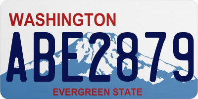 WA license plate ABE2879