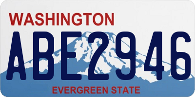 WA license plate ABE2946