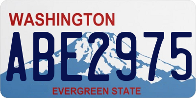 WA license plate ABE2975