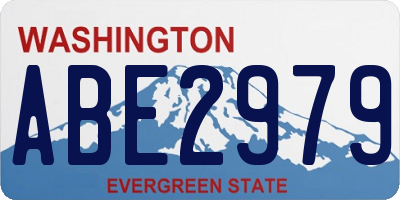 WA license plate ABE2979