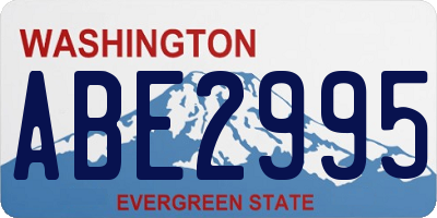 WA license plate ABE2995